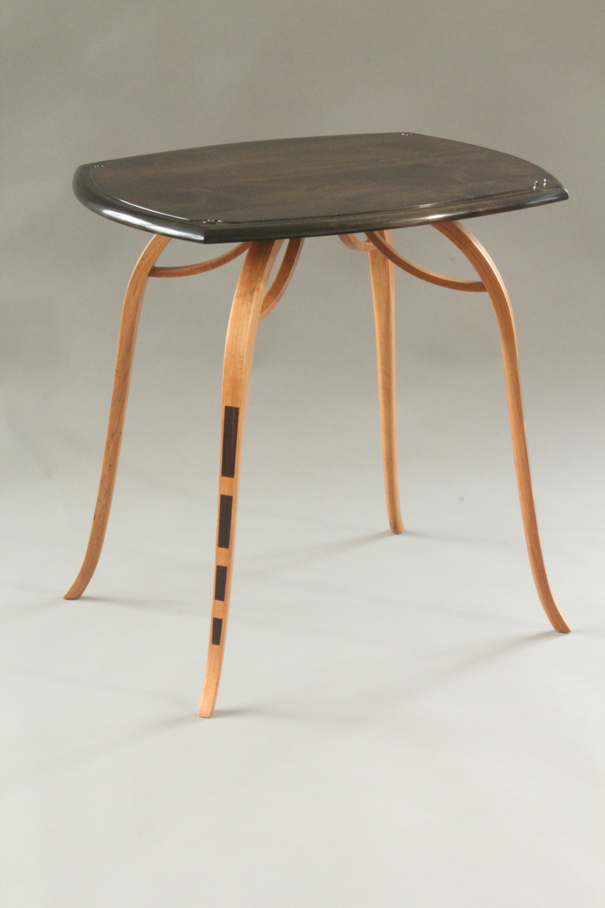 Ebony and Cherry Table by: Blue Spruce Joinery